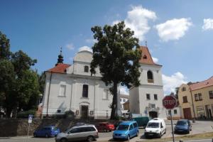 Kostel sv. Martina v Mladé Vožici je dominantou náměstí
