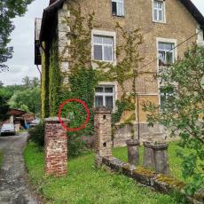 Budova, ve které byl Franz Kafka v Želízích ubytovaný