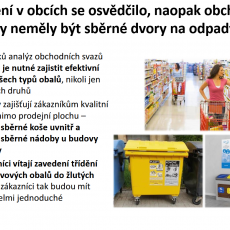 A už to víte, že se třídění v obcích osvědčilo ...
