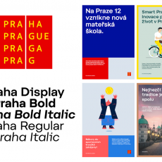 Ukázka využití nové grafiky při komunikaci s Pražany a s turisty v Praze