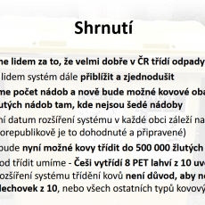 A už to víte, že jsme v třídění odpadů dobří! No tak k čemu je nutné zavádět zálohování?